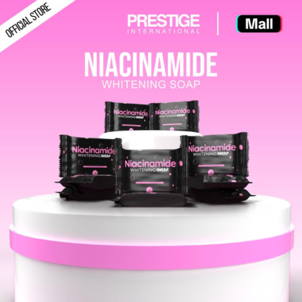 PRESTIGE NIACINAMIDE WHITENING SOAP ACNE AND OILY SKIN, DRY SKIN, DARK SPOT  Body Care Body Wash Cleansing Comfort Cleanser Skin Repair Skin Care