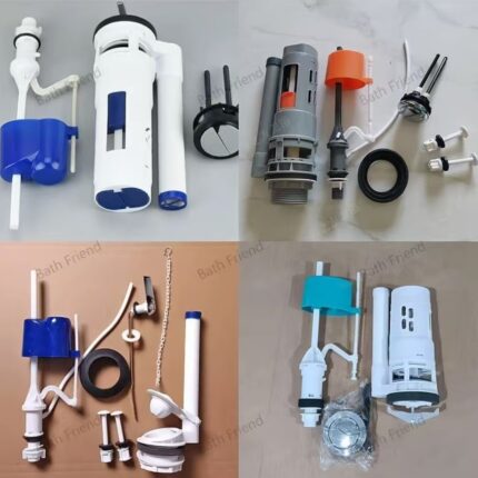 Set water tank fitting's for toilet flush push button type level type