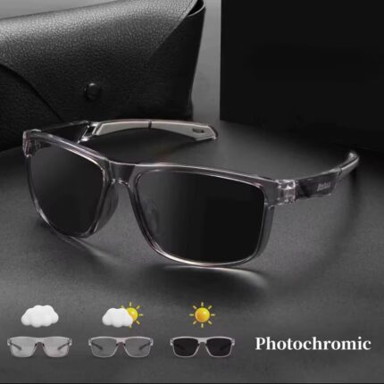 Dalwa Photochromic Day and Night Vision Raining Driving Color-changing Sunglasses Polarised Anti glare Flexible TR90  UV400 Eyewear Outdoor Sports