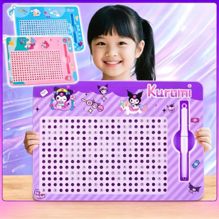 Kids Magnetic Drawing Board Kuromi Toys Cartoon Graffiti Toys Educational Doodle Art Set Early Education Toys Best Christmas Gift for Children Safe Materials Travel Activities Toy
