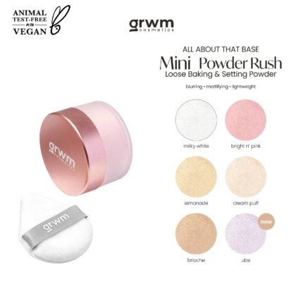 GRWM Cosmetics Powder Rush - MINI Loose Baking and Setting Powder