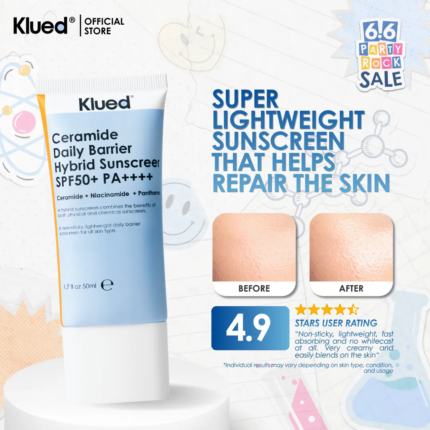 Klued - Ceramide Daily Barrier Hybrid Sunscreen SPF50+ PA++++