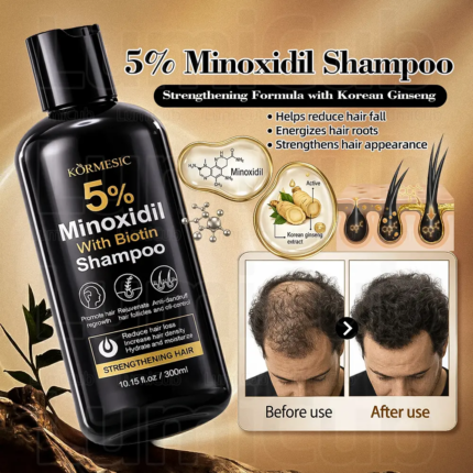 Minoxidil 5% Hair Grower with Biotin Shampoo And Conditioner 300ml for Hair Loss Treatment