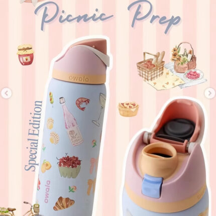 Picnic Prep Cup Vacuum Flasks & Thermoses Water Bottle Drinkware  Original Cold Hot Coffee Insulated Lid Straw Bottled Portable tumbler heat and cold original official store 950 ml