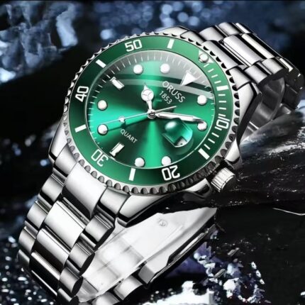 Men Business Luxury Stainless Steel Waterproof Luminous Fashion Watch Date Fashion Automatic Analog Quartz Wrist Watch For Men