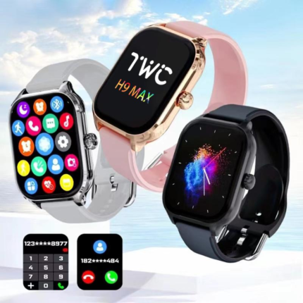 H9 max Smart watch Men Women Sports Watch 2.01 inch Dial Calls Game Bluetooth Music Calculator Stopwatch For Android IOS