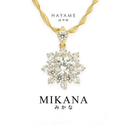 Mikana Elegant Hayame Necklace Daily Fashion Accessories For Women Hypoallergenic Non Tarnish With White Box Black Pouch Polishing Cloth