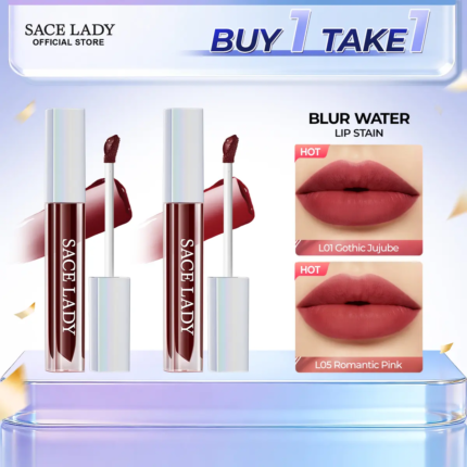 SACE LADY Blur Water Lip Tint Color Fitting Non-stick Cup Liptint Lightweight Mask-proof Lip Makeup Cosmetic