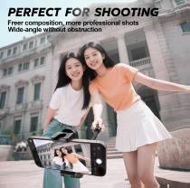 Mall M1 MINI Stick Tripod 3 in 1 Stick Portable Grip Phone Tripod with Wireless Bluetooth Remote for iPhone and Android