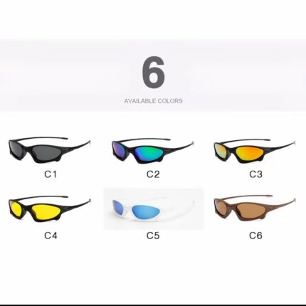 Men Polarized Sunglasses Cycling Outdoor Sports Sun Glasses Vintage UV400 Shades Eyewear