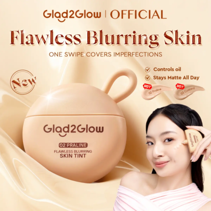 Glad2Glow Flawless Blurring SKINTINT 30g High Coverage Lightweight Foundation Concealer Long-lasting Control Oil  Makeup