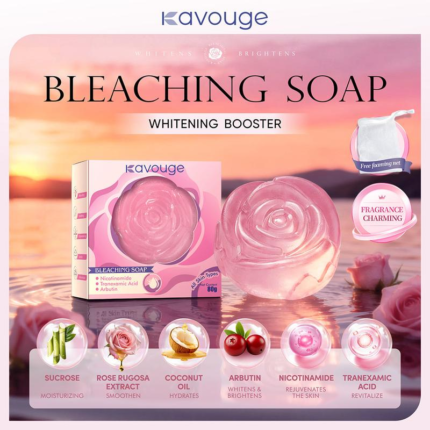 Pack of 3, Bleaching Soap Whitening Booster Niacinamide Face & Body Care Cleaning Sucrose Moisturizing Arbutin Licorice Extract Tranexamic Acid Long-Lasting Frangrance