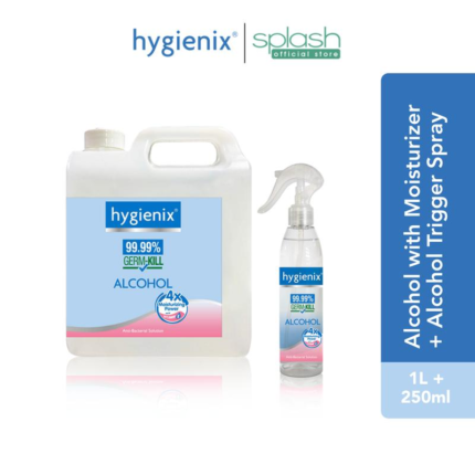 Hygienix Germ-Kill Antibacterial Alcohol with Moisturizer (No Pump) Hygienix Germ-Kill Anti-Bacterial Trigger Spray Alcohol with Moisturizer 250ml