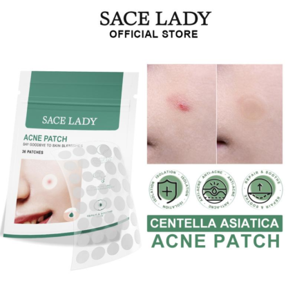 SACE LADY Salicylic Acid Pimple Patch For Covering Zits Pimple Blemish Treatment Acne Repair Anti-inflammatory Repair & Soothe Skin Colorful Hydrocolloid Acne Patches Cute With Sterile Hydrogel Salicylic Acid Centella Asiatica