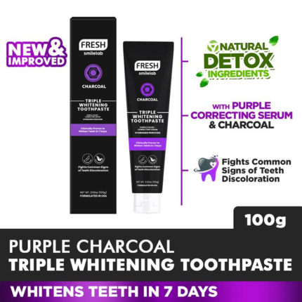 FRESH Smilelab Charcoal Triple Whitening Toothpaste 100g