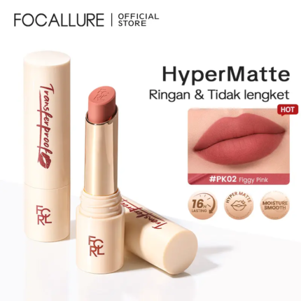 FOCALLURE TransferproofHero Matte Lip Tint Lipstick Waterproof Long Lasting High Pigmented Creamy Smooth Lightweight Moisture