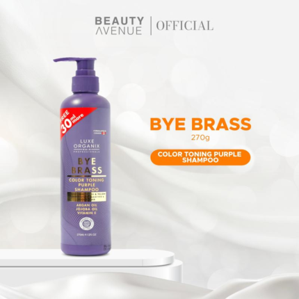 Luxe Organix Bye Brass Purple Shampoo 270ml