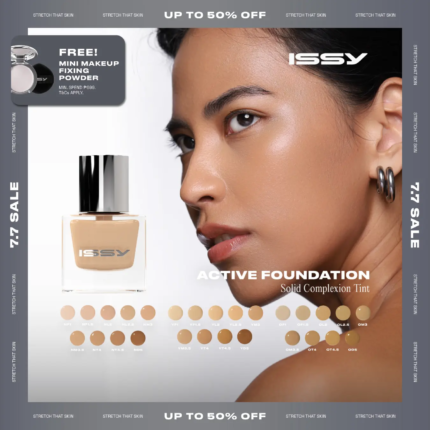 Issy Active Foundation with 1% Hyaluronic Acid