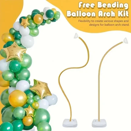 Balloon Stand Deformable Balloon Sticks Holder with Base Adjustable Balloon Columns Happy Birthday Wedding Baby Shower Party Decoartions Party Supplies