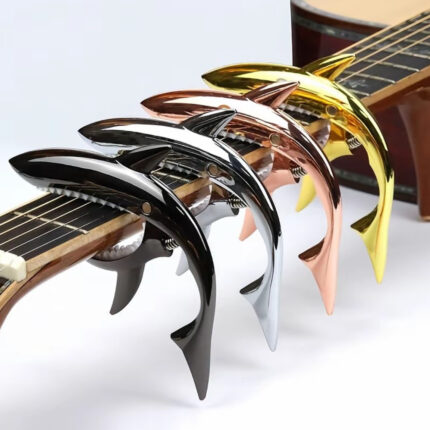 Metal Shark Guitar Capo String Capotraste Violao for Acoustic Electric Guitarra Bass 6 Strings Guitar Parts Guitars Capos metal paring pang wall