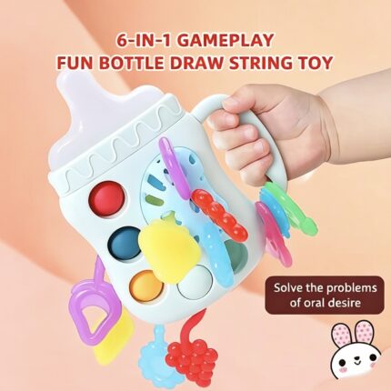 Baby Pull String Sensory Toy Montessori 6 12 Months Silicone Activity Teething Toys Development