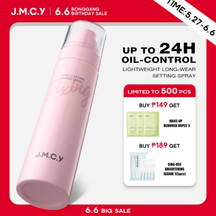 JMCY Setting Spray Dual-use hydrating & setting spray that keeps makeup fresh, smudge-proof, 36H long-lasting, oil-control with SPF25 PA++
