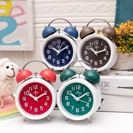Modern Analog Alarm Clock Loud for Heavy Sleepers, Night Light, for Bedroom, Bedside Table