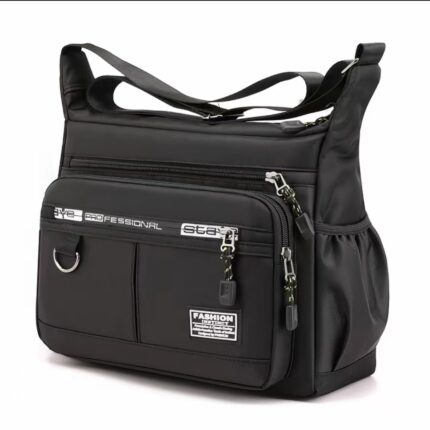 High-Capacity Men's Shoulder Bag, Waterproof and Durable Backpack with Multiple Pockets for Business, Business Casual, and Men's Crossbody Bag