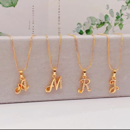 Fashion Initial Letter Pendant Necklace Accessories For Women