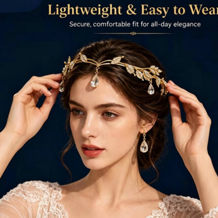 Elegant Bridal Crown Tiara Rhinestone Pearl Hair Crown Gold & Silver Wedding Headpiece for Bride Debut Prom Photoshoot Queen Princess Mermaid Party
