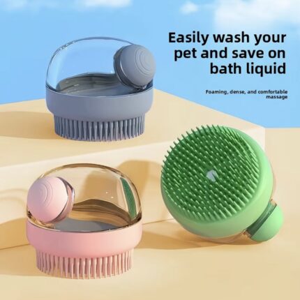 Pet grooming glove, shedding removal massage brush for cats, detangling fur comb for Poodles and Bichons, dog grooming tool