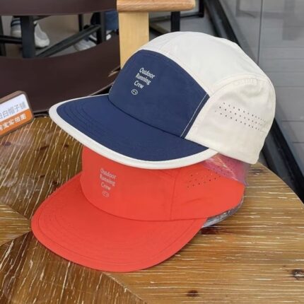 Men Color Block Quick-drying Baseball Caps Mesh Breathable Sun Hat Lightweight Cotton Running Cap Casual
